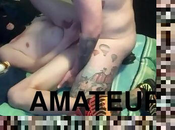 amador, pénis-grande, gay, punheta, fudendo, tatuagem, pénis, áspero