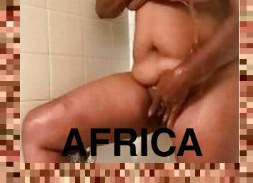 CC the African Goddes is to hot for the shower