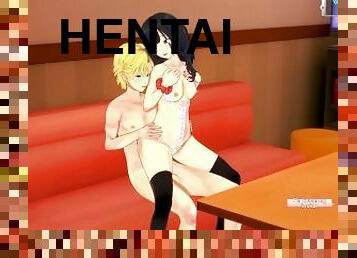 teta-grande, chupanços, adolescente, japonesa, penetração-de-braço, casal, anime, hentai, engraçado, 3d