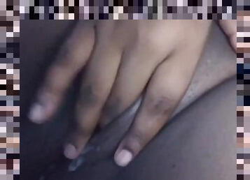 masturbation, chatte-pussy, amateur, ébène, ados, belle-femme-ronde, assez, solo, humide