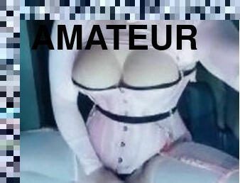 gros-nichons, masturbation, amateur, ejaculation-sur-le-corps, jouet, travesti, gode, solo