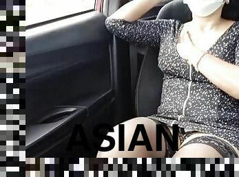 First time dogging for Asian wife