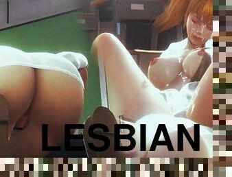 лесбіянка-lesbian, хентай, 3d