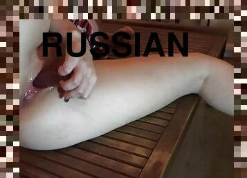 masturbation, chatte-pussy, russe, sale, culotte, ejaculation, gode, parfait, solo, humide