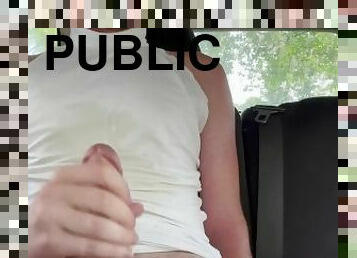 Piss and cum in my car