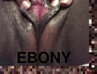 grosse, masturbation, chatte-pussy, amateur, ébène, belle-femme-ronde, point-de-vue, fétiche, solo, humide