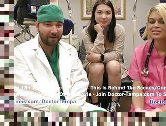 $Clov - Mina Moon Undergoes Mandatory Student Physical By Doctor Tampa & Destiny Cruz GirlsGoneGyno