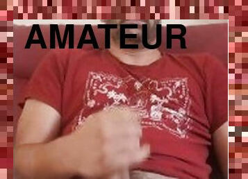 amateur, ejaculation-sur-le-corps, gay, branlette, européenne, euro, solo