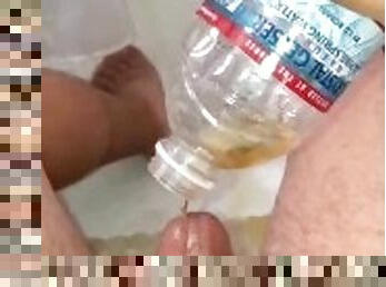 mandi, botol, amatir, cumshot-keluarnya-sperma, homo, kaki, sudut-pandang, pertama-kali, sperma, mandi-shower