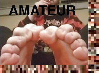 amateur, gay, pieds, webcam, fétiche, solo, fumer, ours, taquinerie