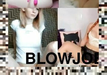 Blonde Girl Perfect Blowjob on Camera