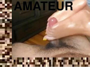 amatør, babes, cumshot, latina, føtter, cum, footjob, tær