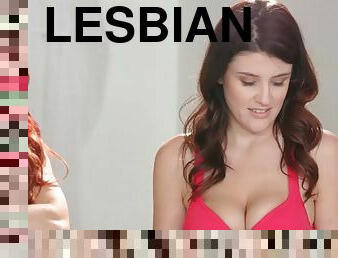 Fiery redhead lesbian masseuse licks hot pussy Jayden Cole, Michele James