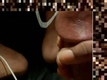 Big Head Thick Cock Close Up Huge Cumshot with Slow Motion Replay
