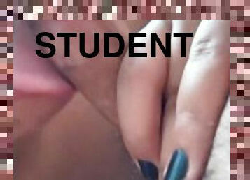 asiatisk, skolepige, student, amatør, pikslikkeri, teenager, hardcore, japans, spiller, creampie