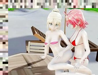 asiatic, cur, tate-mari, anal, lesbiana, japoneza, animatie, hentai, 3d