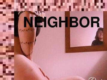 Latina rides neighbor's cock