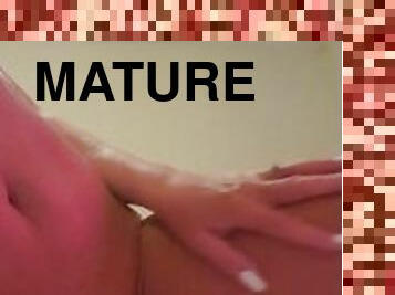 Masturbation mature blond