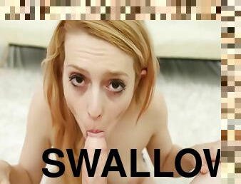 Slutty Blonde Pov Suck & Swallow With Dirty Talk - Emilia Song