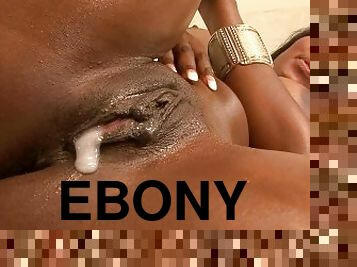 Ebony Milf Gets Her Pussy Creampied By Young Big Black Cock