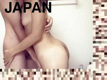 asyalı, banyo-yapma, fışkıran-su, amatör, genç, ev-yapımı, japonca, çift, küçük-memeler