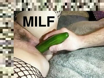 storatuttar, orgasm, fitta-pussy, kvinnligt-sprut, amatör, milf, leksak, par, grönsak