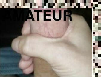 masturbation, monstre, amateur, énorme-bite, bite