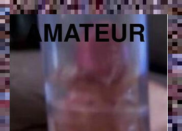 masturbation, amateur, ejaculation-sur-le-corps, énorme-bite, jouet, branlette, machines, solo, lait, bite