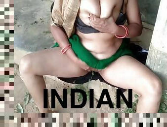 Desi Indian Milf With A Big Ass Milks Her Own Boobs In A Farmhouse