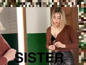 Fucked step sister in the fitting room of the store  outdoor, public  syndicete