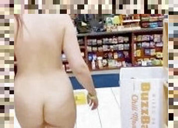Bubbles Naked in a Convenience Store
