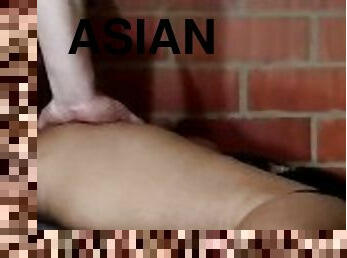 asiatisk, amatør, anal, creampie, sort, fødder, sperm, smuk, jomfru-virgin