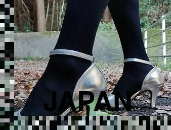 ???????????????????????? japanese crossdresser heels crush fetish public