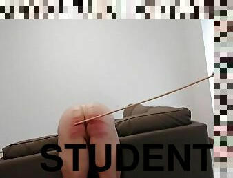 Hard Caning For A Bad Student