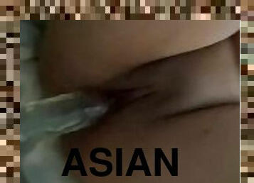 asiatisk, gammal, publik, fitta-pussy, strap-on, amatör, brudar, lesbisk, leksak, par