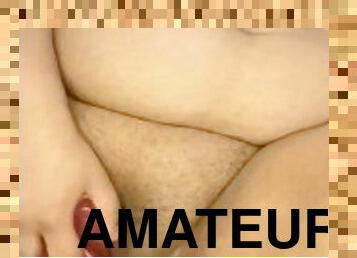 grosse, masturbation, orgasme, chatte-pussy, amateur, latina, belle-femme-ronde, solo, brunette, juteuse