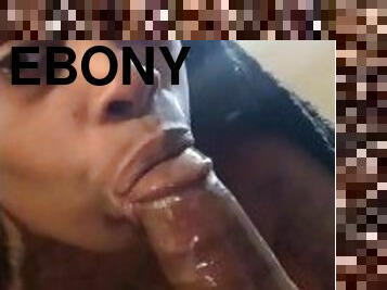 Thick ebony suck bbc