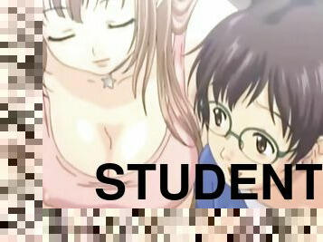 Nerdy student Wataru has never touched titties