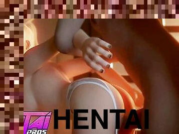 takaapäin, hirviö, typykät, peppu, pitkät-sukat, blondi, hentai