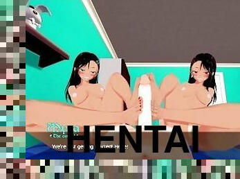 teta-grande, anal, penetração-de-braço, a-três, pés, anime, hentai, oral, fetiche