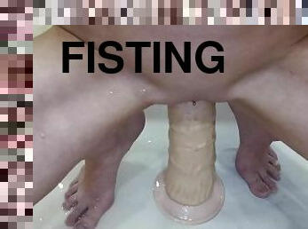 fisting, masturbation, fitta-pussy, amatör, gigantisk-kuk, leksak, fetisch, ensam, kuk