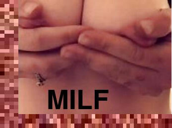 Cum on my milf tits