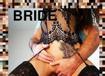 stepfather fucked me and my fiance watched through the camera how the bride was being fucked