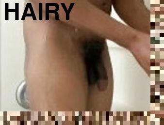 mandi, berambut, pelancapan, amateur, homoseksual, main-dengan-jari, mandi-shower, solo, lubang-buntut