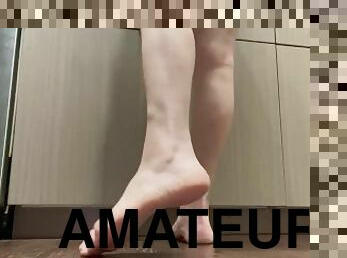 amatør, teenager, latiner, brasilien, fødder, fetish, solo, hvid, tæer