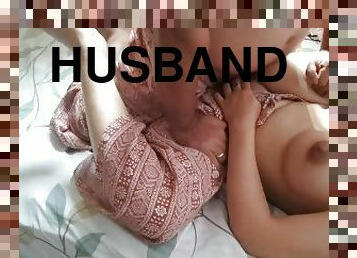 Husband cummed inside wife's pussy