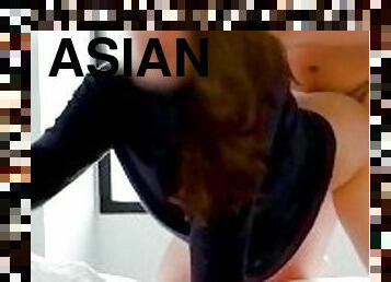 asiatisk, store-patter, fisse-pussy, milf, creampie, thailænder, perfekt, bjørn