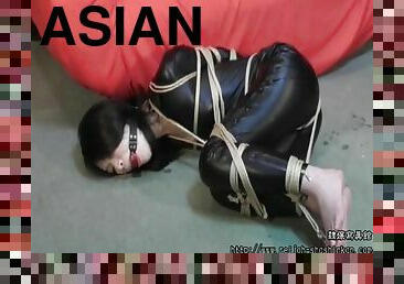 asiatisk, bdsm, fetisch, bondage, brunett