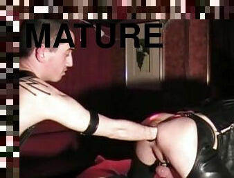 hard fist ssesion for mature boy by badboy in leather with domination