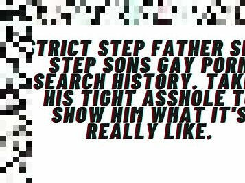 AUDIO FOR GAY MEN: Strict mans man step father takes step sons asshole for watching gay porn